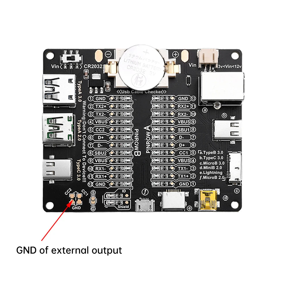 DT3 ON-OFF Data Cable Detection Board For iPhone Android Data Cable Type-C Micro Lightning Data Switching Test Board