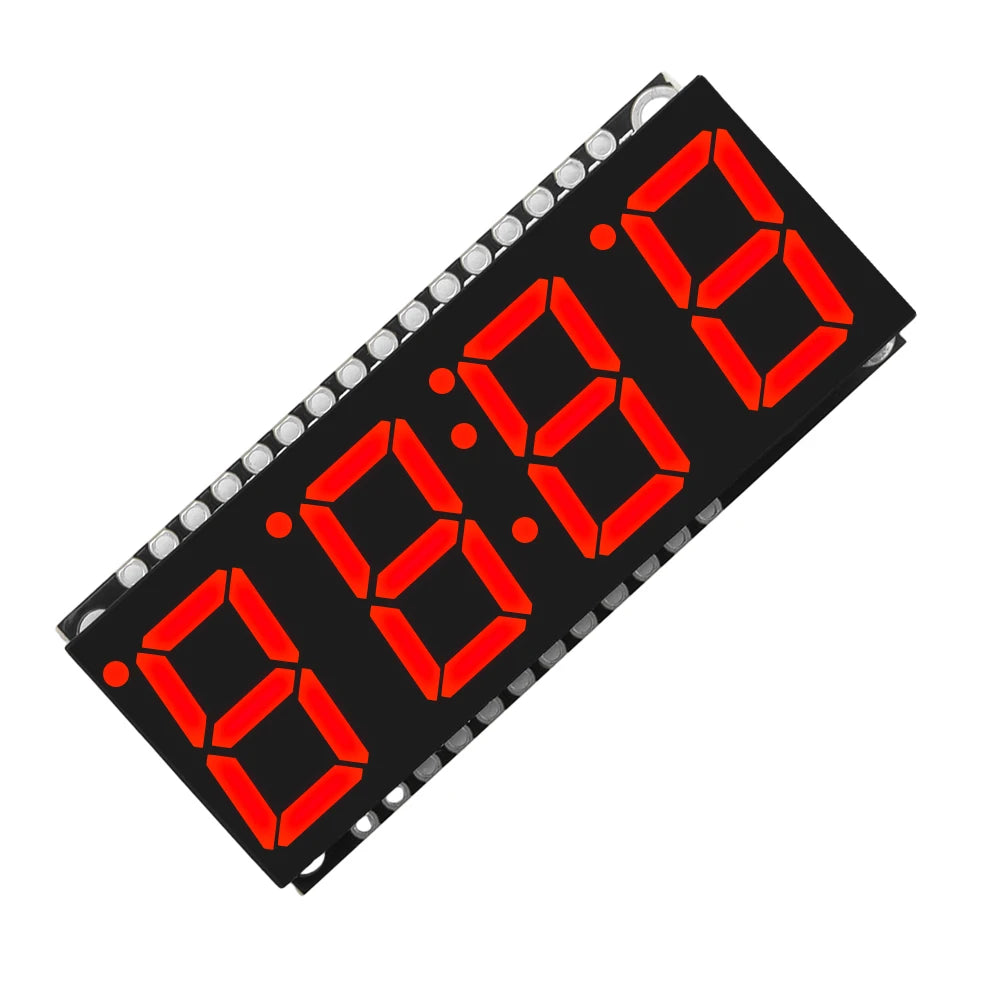 4 Bits Digital LED Display Module DIY Clock Electronic Kits 7 Segment 0.56 inch Time Clock Indicator with HT16K33 Driver Board