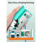 RJ45 RJ11 Cable Crimping Pliers 8P 6P Wire Cutter and Cover Remover with Grip Handle for Home Wiring Repair Use F19E