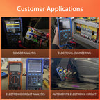 OWON HDS200 Series Handheld Digital Oscilloscope Portable 2CH Multimeter High Precision Electronic Repair Laboratory Test