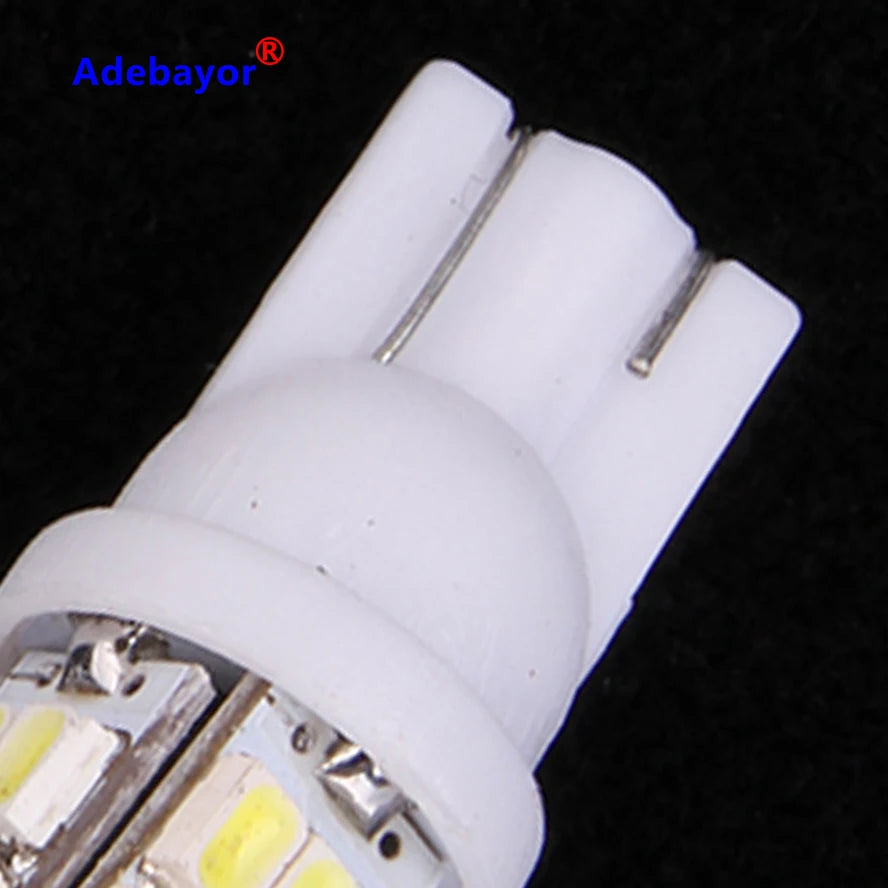 100pcs Car T10 42 Smd Leds Car Led Light Bulbs W5w 1206 3020 42smd 42led  White Color Side Interior Width Bulb Car Accessories