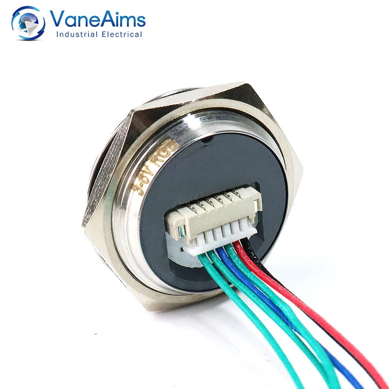 Ultra Short Push Button Switch Waterproof 19/22/25/30mm 12v 220v led light Momentary Self-reset Wiring Buttons without fixation