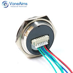 Ultra Short Push Button Switch Waterproof 19/22/25/30mm 12v 220v led light Momentary Self-reset Wiring Buttons without fixation
