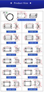 Pipes/Tubes 3/4/6/8/10/12/16/18/20/25mm Contactless Water Level Switch DC12-24V Capacitive Type Non-contact Liquid level Sensor