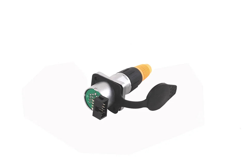 10pcs Waterproof D type RJ45 Connector Female to Female Socket Metal Shell Chassis Panel Mount Network Ethernet RJ45 Adapter