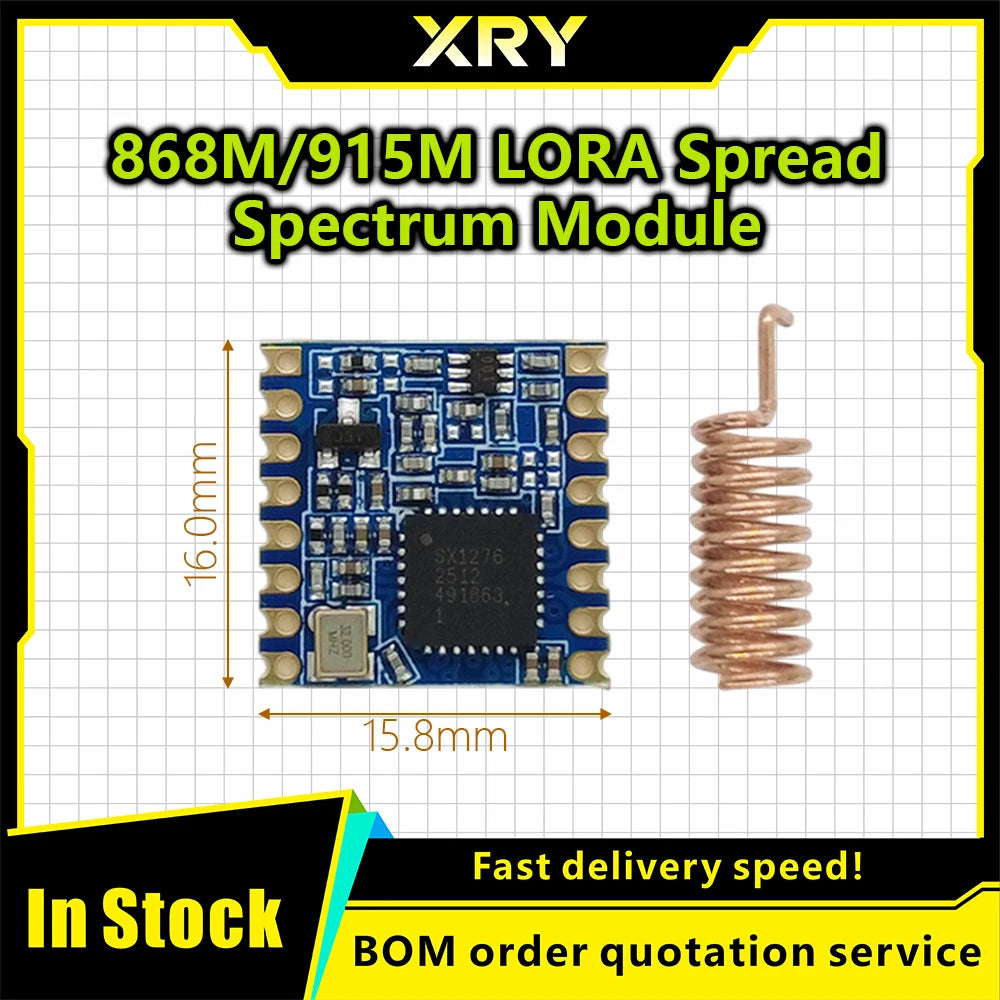 SX1276 Wireless Transceiver Module Lora 868Mhz 915MHz Modulespread Spectrum Long-Range Wireless Communication LORA / GFSK ESP32