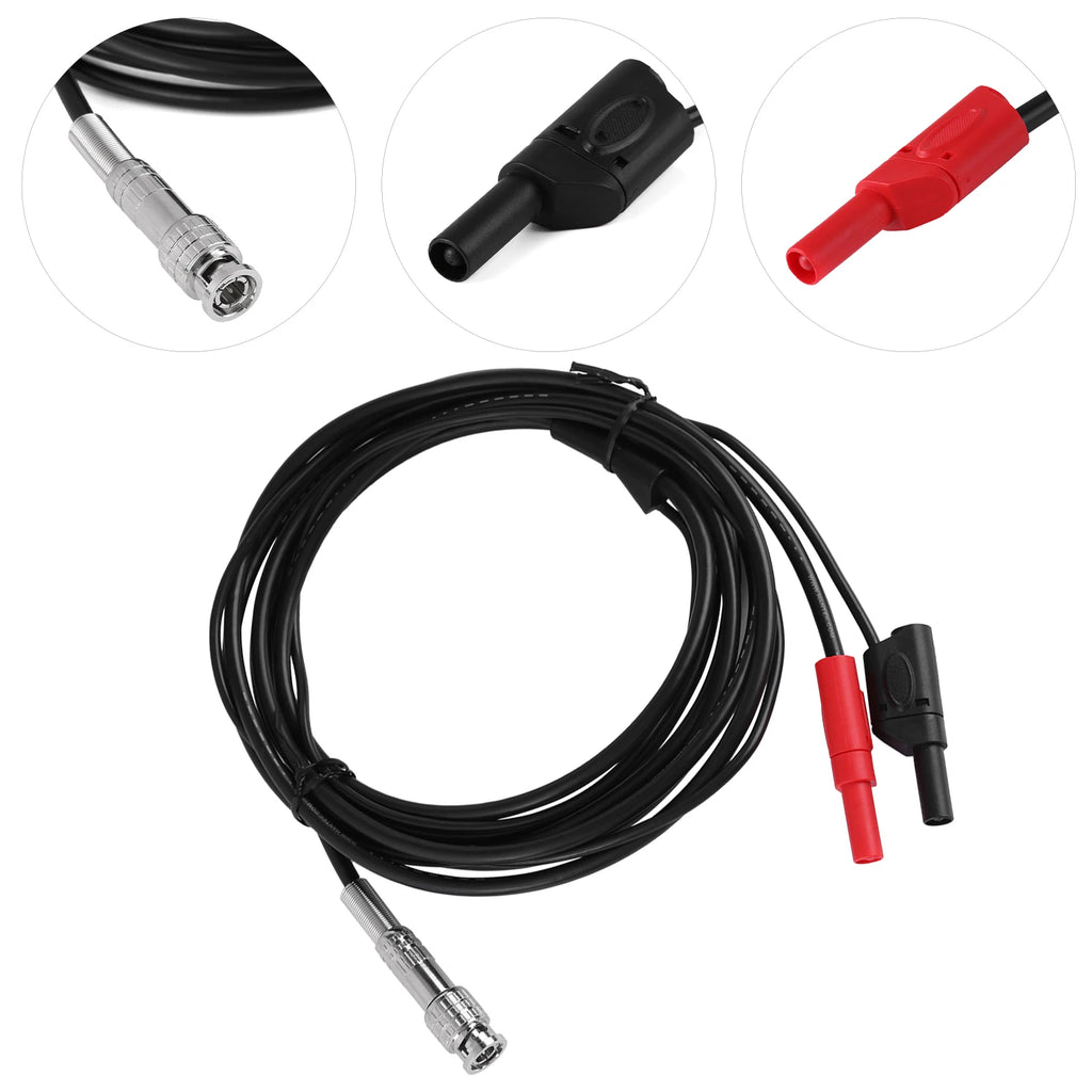Auto Test Line Heavy Duty Auto Test Leads 3 Meter HT30A Heavy Duty Auto Test Line  BNC to Banana Head Adapter Cable