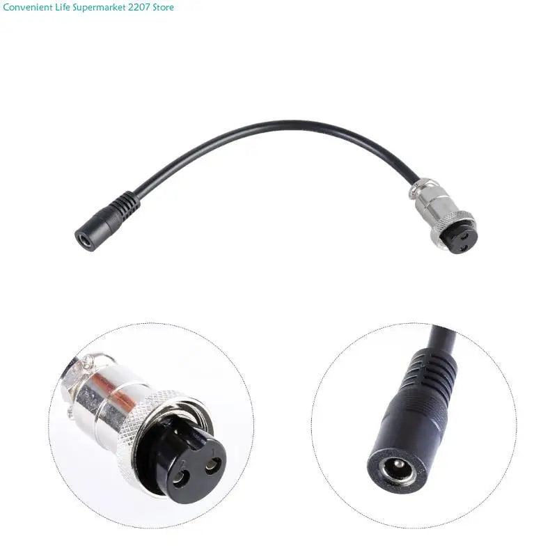 J0PA 26cm DC5521 to GX20 2Pin Connector Female to Female Aviation Cable Wire Line