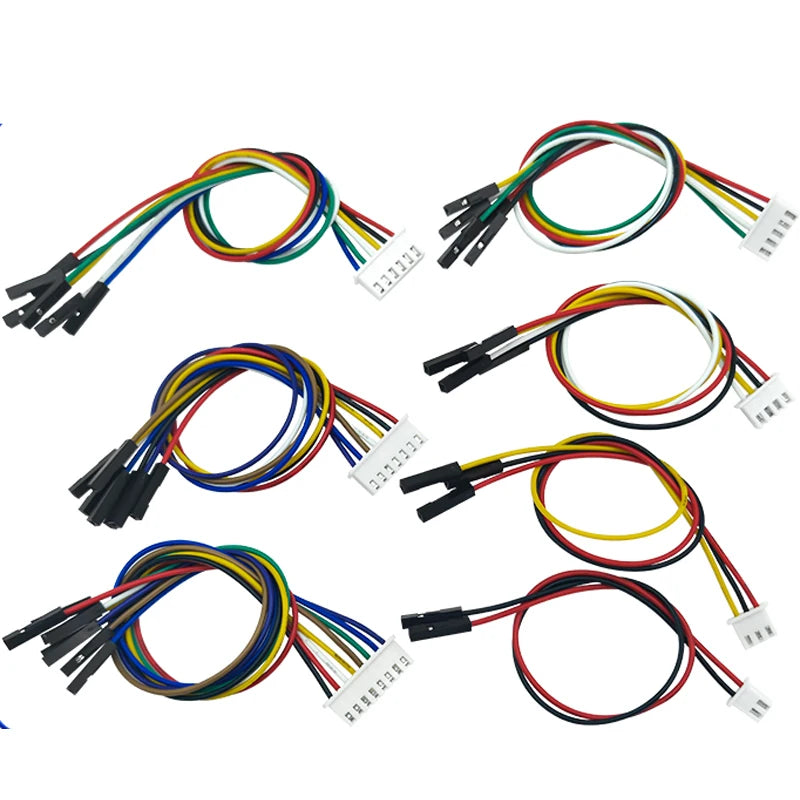 5PCS XH2.54 To Dupont Line Cable 1P Female 2.54MM pitch 2/3/4/5/6/7/8/9/10P 20CM 200MM 26AWG Jumper Wire