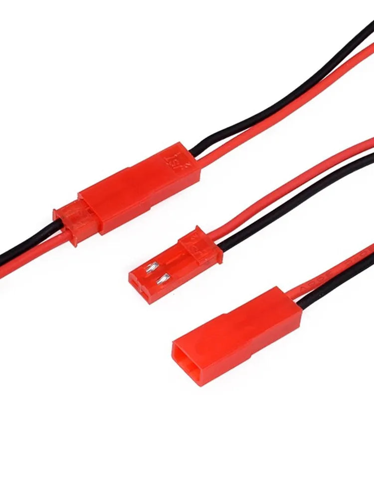 10Pairs 100mm 200mm 2 Pin JST Plug Connector Male+Female Plug Connector Cable Wire for RC Toys Battery LED Lamp