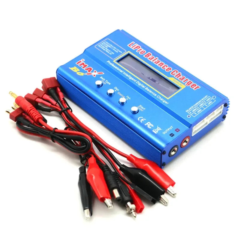 Digital Imax B6 80W Lipo Battery Balance Charger with T /XT60 /Tamiya /Mini Tamiya for 2S 3S 4S 5S 6S RC Lipo Car Boat Toy
