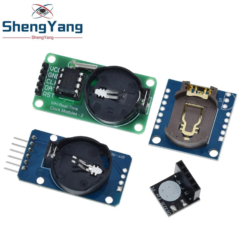 DS1302 DS1307 DS3231 AT24C32 IIC Module Precision Clock Module DS3231SN Memory Module Real Time Module 3.3V 5V For Raspberry Pi