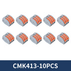 10/20Pcs Quick Push in Lever Wire Connector Splicing Compact Terminal 2 3 4 5 Ports Fast and Stable Connection Easy Installation
