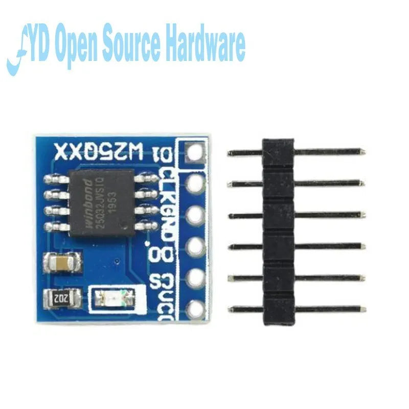1-50PCS W25Q32 W25Q64 W25Q128 Large Capacity FLASH Storage Module SPI Interface BV FV STM32 Code