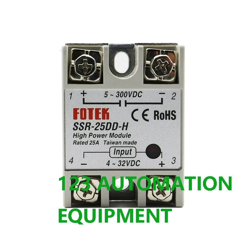 Authentic New FOTEK SSR-05DD 10DD 25DD 50DD 75DD  SSR-25DD-H Solid State Relay Module 5A 10A 25A 50A 75A  dc dc