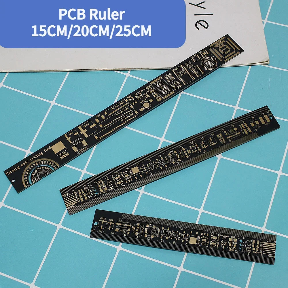 1/3pcs: Multifunctional B-Scale PCB Ruler with Units - Ideal for Engineers, Electronics Enthusiasts, and DIY Projects 15/20/25CM