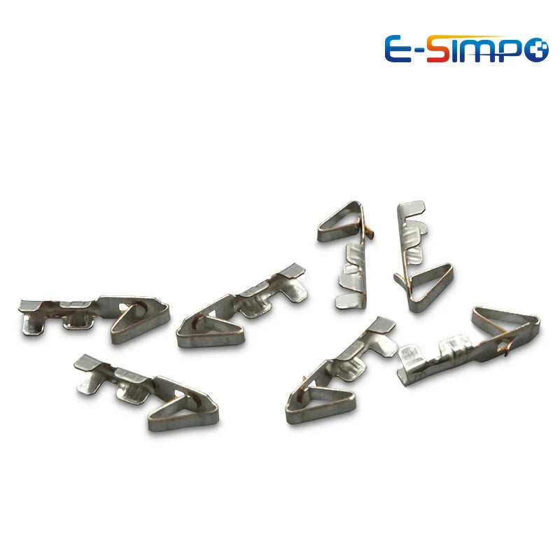 100PCS KF2510 Cold-Pressed Terminal 2.54MM Spacing Connect Reed Terminal Copper Line Pressing Female Terminal Reeds