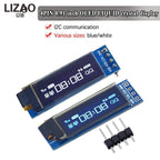 128x32 OLED Screen Module 0.91" Blue White LED LCD Display IIC I2C Communication Board