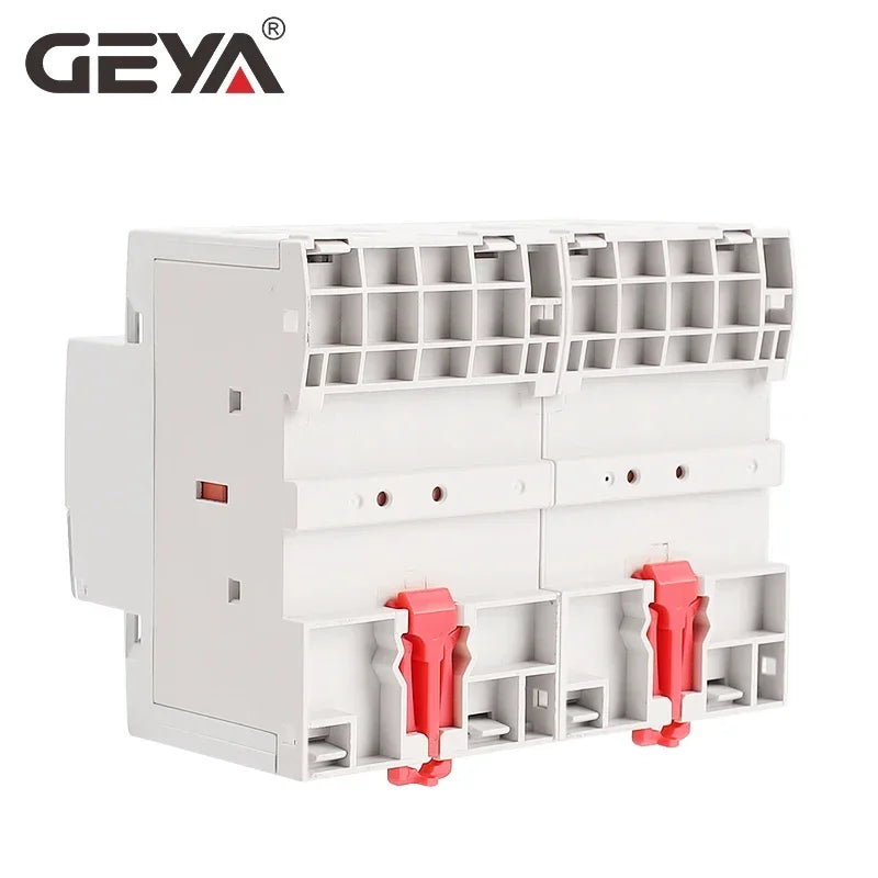 GEYA GYHC 4Pole 100A Modular Contactor 4NO 2NO2NC 3NO1NC 220V Automatic Household Contactor 100A Din Rail Type
