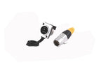10pcs Waterproof D type RJ45 Connector Female to Female Socket Metal Shell Chassis Panel Mount Network Ethernet RJ45 Adapter