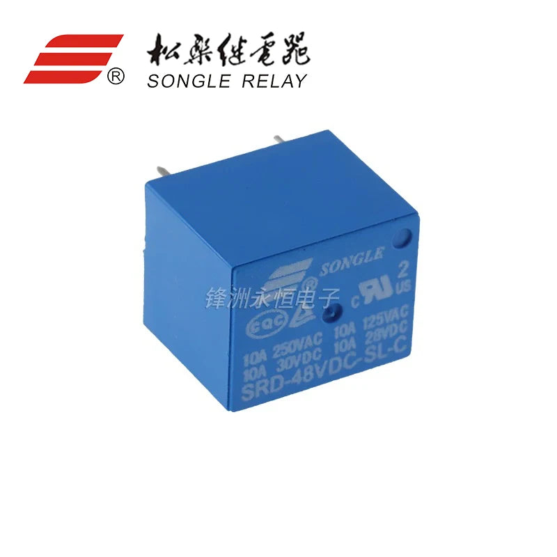 5Pcs New Relay SRD-05VDC-SL-C SRD-12VDC-SL-C SRD-24VDC-SL-C SRD 12VDC SL C 10A 250VAC 5PIN 3V 5V 9V 12V 24V 48V Power Relay