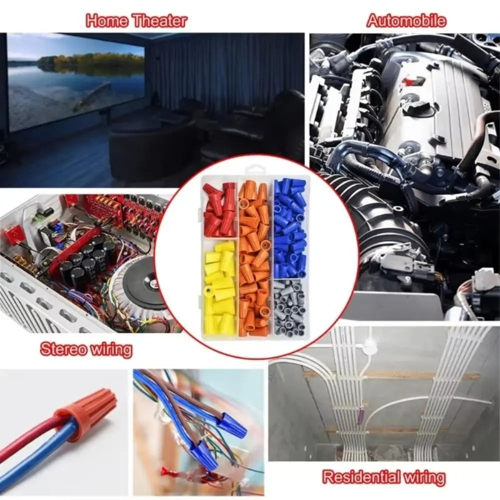 Quick Wire Connector Nut Insulated Wire Connectors Nuts Colorful Boxed Twist Caps Nuts Electrical Insulated Crimp Electrical
