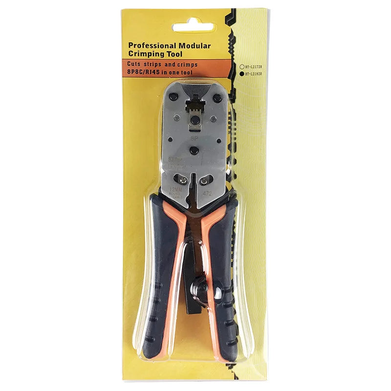 Natalink RJ45 Network Crimping Tool LAN Ethernet Cable Crimper Cutter Stripper Plier 8P8C RJ45 Networking Tool Kit Wires Cutter