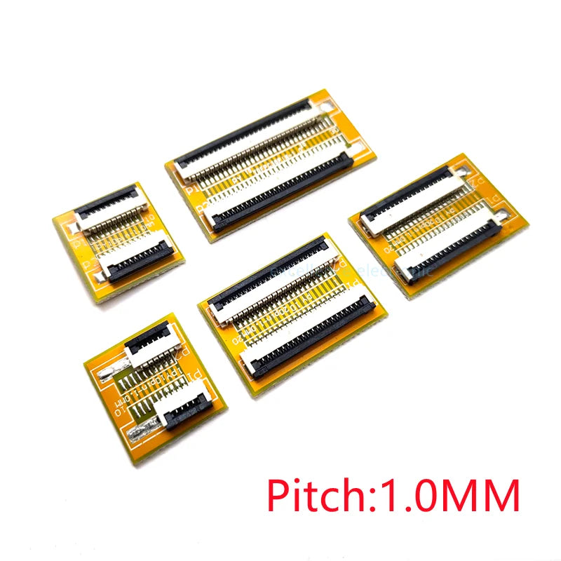 2PCS FFC FPC 0.5mm 1.0mm Flexible Flat Cable Lengthen Extension Board Adapter Board 4P 5P 6P 8P 10P 12P 16P 20P 24P 30P 40P 50P
