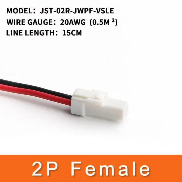 2P 3P 4P 6P 8P 0.6MM Waterproof Wire Connector Plug Male And Female Socket With Cable JST Connectors