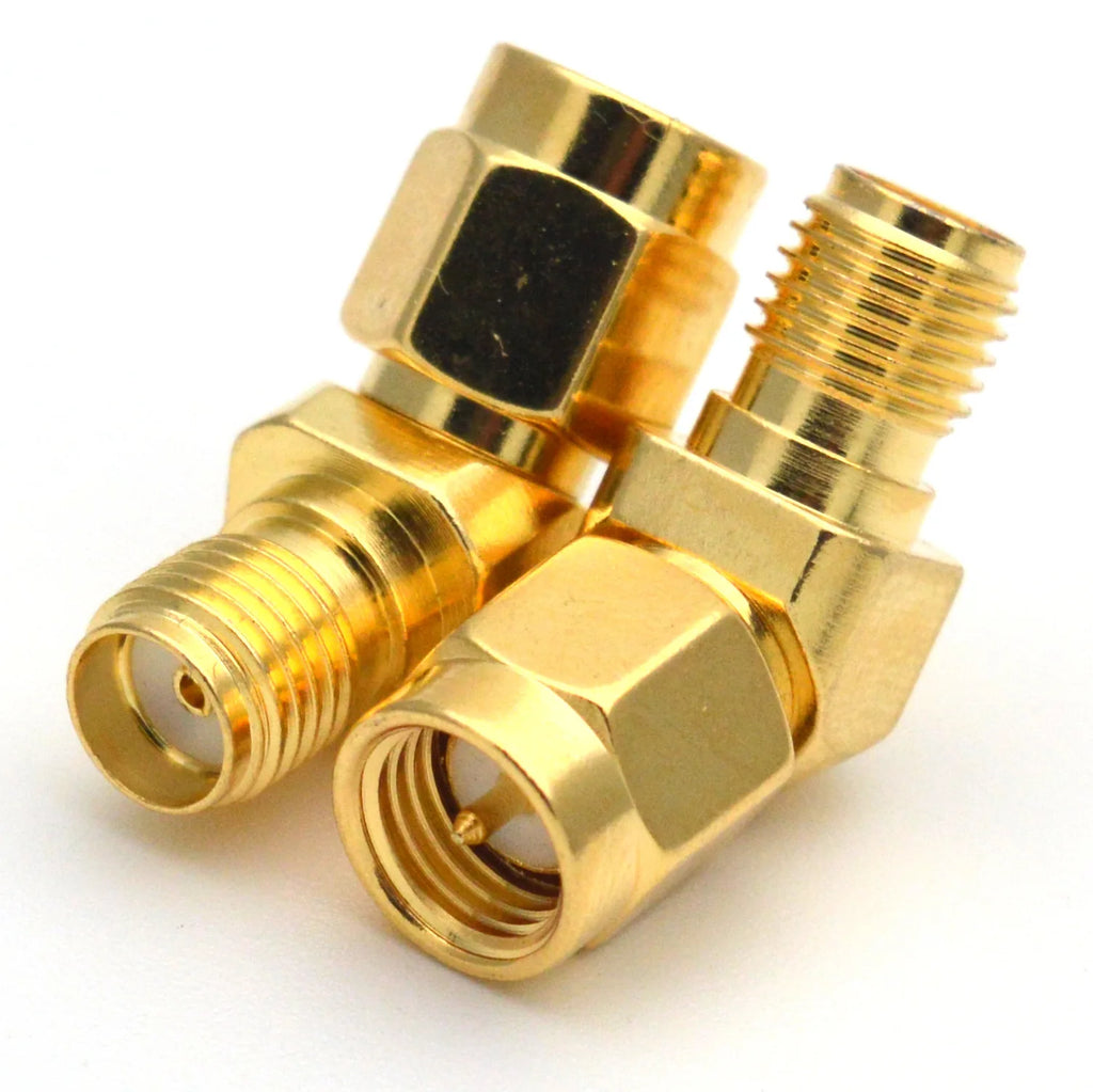 100PCS/Lot Wholesale SMA Male to SMA Female Adapter 135 Degree 45 Bevel Connector RP-SMA to RP SMA for WIFI Race Goggle Antenna
