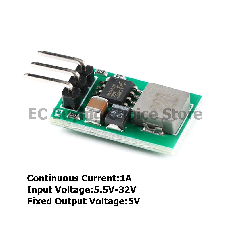 20pcs/1pc DC-DC Step Down Buck Converter Board Power Module 1A 5.5V-32V Synchronous Rectifier Voltage Regulator Replace LM7805