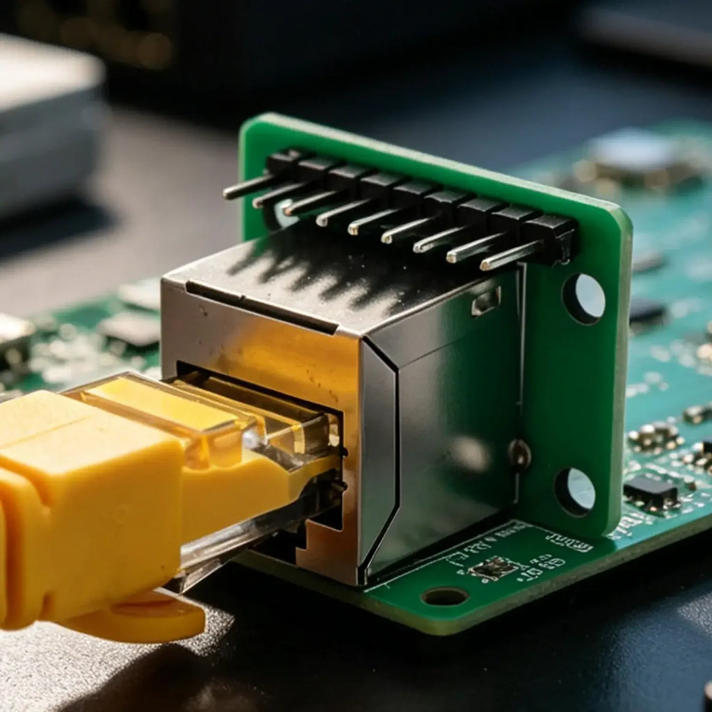 RJ45 Network Port Adapter Board Modular Ethernet Connector Network Interface Breakout Board 8-pin Direct Connection Adapter