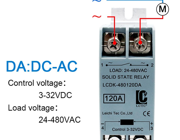 SSR Solid State Relay DIN Rail Relay With Heatsink 10A 25A 40A 60A 80A 100A 120A DC - AC DC - DC AC - AC Single Phase Control