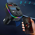 Car Charger Dual USB Type C Car MP3 Player Bluetooth 5.3 Support TF Card U Disk Phone Charger Car FM Transmitter Clear Calling