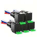  2 3 5 6PCS 12V 24V DC 4 5 Pin Car Automotive Fused Relay 30A Automobile Control Normally Open Relais Fuse with Backrest