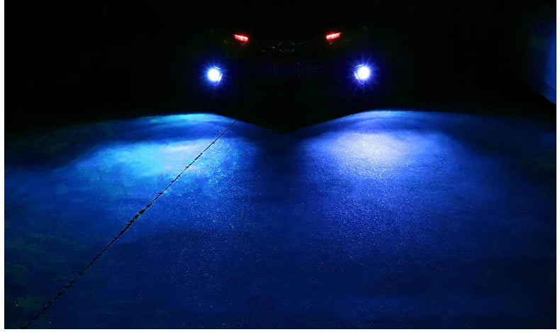 2x 7 Colors H1 H3 880 Canbus Super Bright LED Bulb Car Fog Light Headlight Bulbs 3030 12SMD 12V Running Light Auto Car Fog Lamps