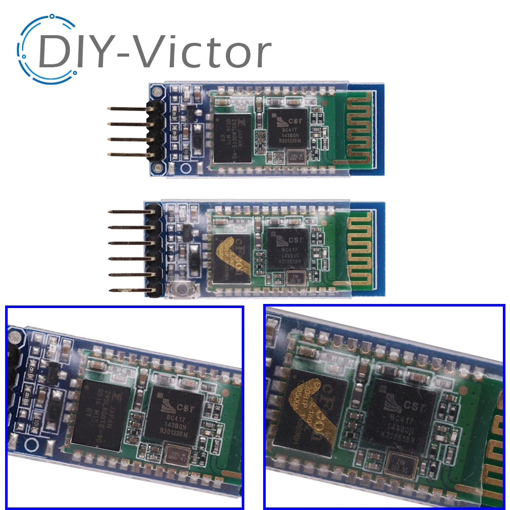 HC-05 HC05 RS232 Wireless Module  For Arduino Serial 6 Pin Bluetooth HC-06 4 Pin RF Receiver Module RS232 TTL to UART Converter