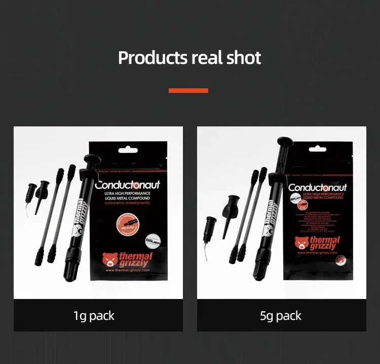 Thermal Grizzly Thermal Paste 12.5W/mk High Performance Cooler Compound Cooling Silicone Grease For Game PC PS5 CPU GPU Cooling