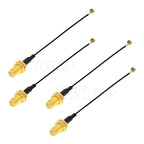 10PCS RF1.13 Cable Connector SMA Male/Female to u.FL/IPX-1 Male Plug WIFI Antenna Jumper RG113 Pigtail for Electronics