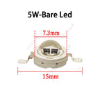 1-10pcs IR LED 3W 5W 1050nm High Power Infrared Chip 1.2-1.8V 700mA 1400mA Diode Light Laser Lamp for Night Vision CCTV Camera