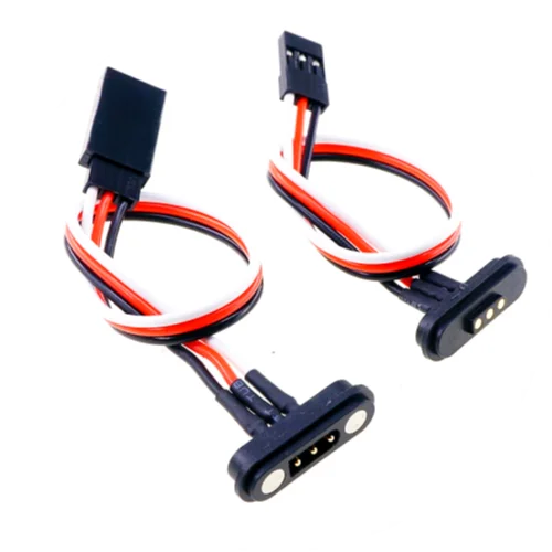 1/5 Pairs Magnetic Snap-on JR Servo Extension Cable for RC Drone Glider Airplane Models 60 CoresDIY Upgrate