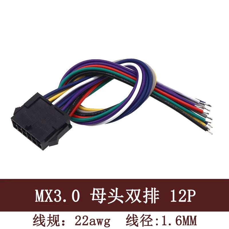 5PC Micro-fit Molex MX3.0 43025 43020 22AWG Dual Row Small 5557 5559 Male Female Air Dock Electronic Terminal Wire Cable Harness