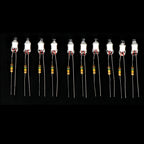 High Quality 10Pcs Neon Light Bulbs 4*10mm 5*13mm Main Power Indicator With Resistance 220V Red/Blue/Green