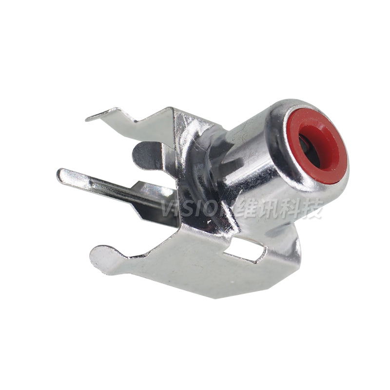 5/10Pcs RCA AV With The Core Socket Hole Seat PCB Soldering Audio Video Jack Lotus Seat AV1-8.4-3B White/Yellow/Red