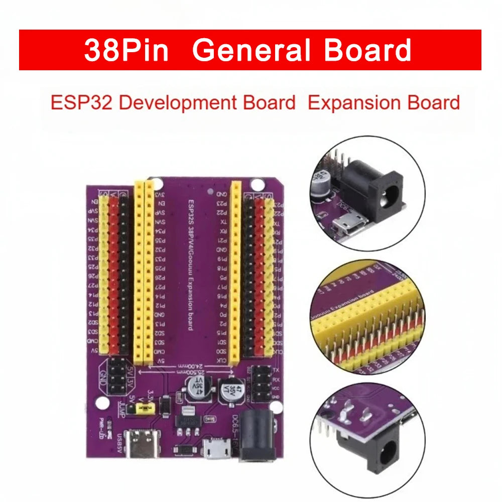 10PCS ESP32 Development Board WiFi+Bluetooth Ultra-Low Power Consumption Dual Core ESP-32 ESP-32S CP2102 CH9102 CH340 DEVKIT V1