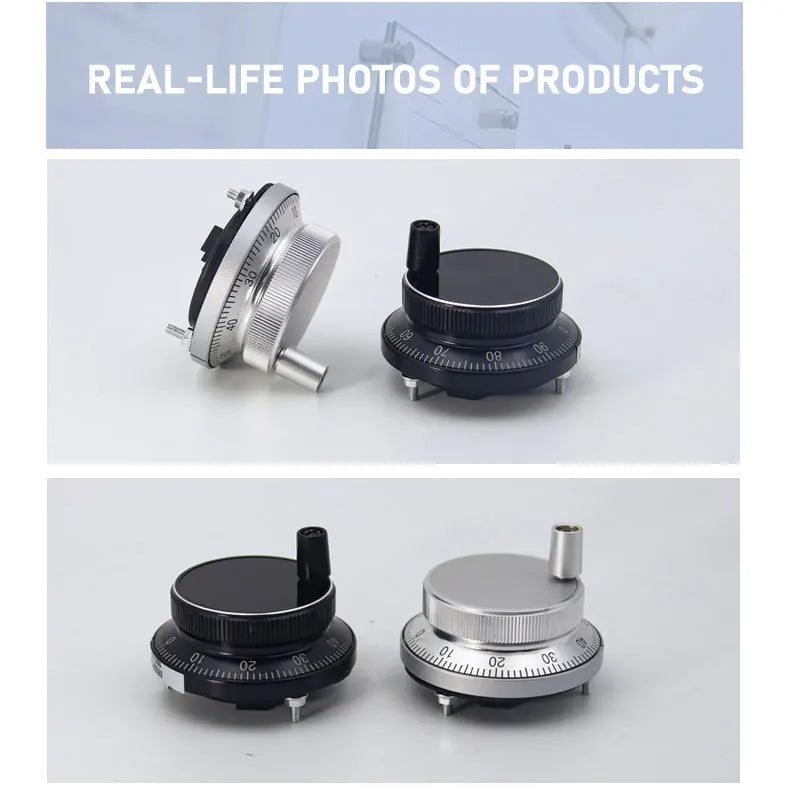 Pulse Steering Wheel Manual CNC, 60mm, 100PPR, Manual Pulse Generator, Rotary Encoder, Steering Machine, Electronic Handwheel