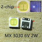 100pcs 3030 Backlight High Power LED DOUBLE CHIPS 1w 1.5W 2w 3V-3.6V 6v lextar JUFEI AOT Cool white PT30A66 TV