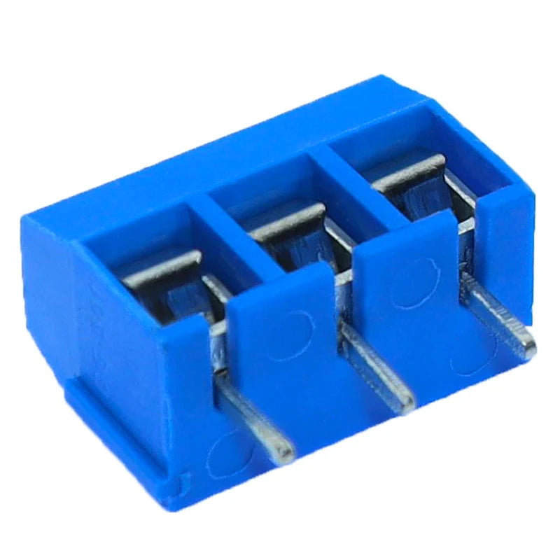 10/20/50Pcs/lot KF301-5.0-2P KF301-3P KF301-4P Pitch 5.0mm Straight Pin 2P 3P 4P Screw PCB Terminal Block Connector Blue Green