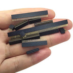 1.27mm 1.27 Double Row Female 3~50P Breakaway PCB Board Pin Header socket Connector Pinheader 2*3p 2*10p 2*6 2*20 2*12 2*25
