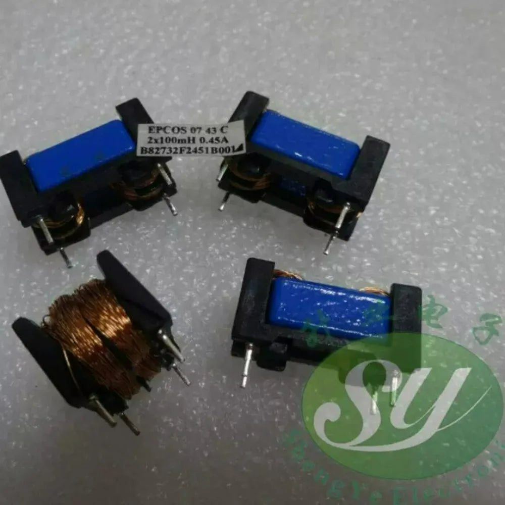 1PCS EPCOS B82732F2451B001 Brand New 2x100mH 0.45A Differential Mode Inductor Common Mode Filter Power Line Chokes